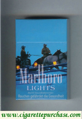 Marlboro filter cigarettes Lights hard box